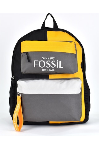 Fossil Unisex Çok Gözlü Günlük Seyahat Okul Sırt Çantası Gri 9512