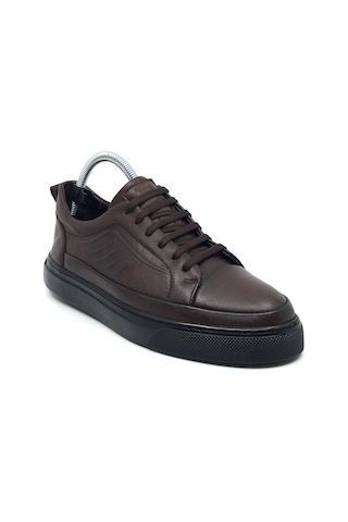 Taşpınar %100 Hakiki Deri Erkek Yazlık Rahat Günlük Sneaker Ayakkabı 40-44 Kahverengi