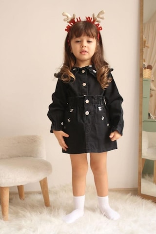 Kız Çocuk Etekli Kot Takım 001