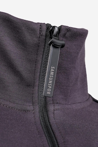Yarım Fermuarlı Sweat Füme