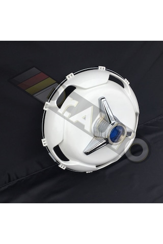 22.5 İnç Orta Boy Mavi Fırfırlı Jant Kapağı 4'lü Takım