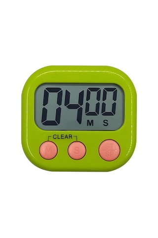 Xindoker Yeşil Ev Kullanımlı Zamanlayıcı: Mutfak, Buzdolabı Ve Öğrenci İçin Hatırlatıcı, Uyandırıcı Ve Geri Sayım Fonksiyonu Yeşil