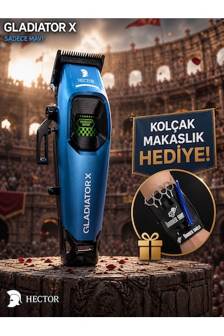 Hector Gladiator X Mavi Saç Kesme Makinesi