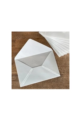 Beyaz Transparan Zarf, 13x18 Cm 5 Adet Set