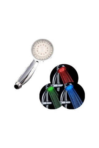 Monyee Led Duş Başlığı, Su Akışı İle Çalışır, 3 Renk Sıcaklık Algılama Ve 7 Renk Otomatik Değişim Seçenekleri, Su Tasarruflu, Abs Malzeme, G1/2 Bağlantı Diğer