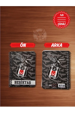 Bjk Beşiktaş Taraftar Not Defteri 72 Yaprak Çizgili Ödev Defteri Beyaz