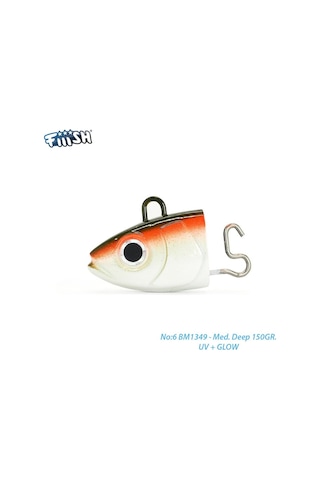 Fiiish Bm200/6 Bm1349 Medium Deep 150Gr. Uv+Glow Jighead