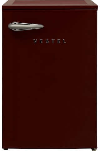 Vestel RETRO SB14311 121 L Statik Buzdolabı Bordo