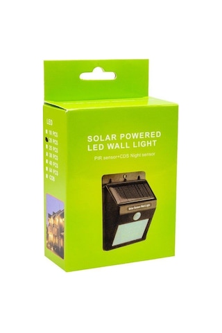 Powermaster Pm-4528 Solar Sensörlü Duvar Tipi 20Ledli Led Aplik