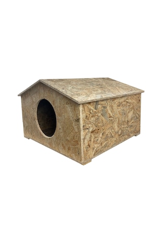 Goxawee Kedi Evi Dış Ortam Uygun Ahşap Kedi Evi Osb 50x50x35 Cm