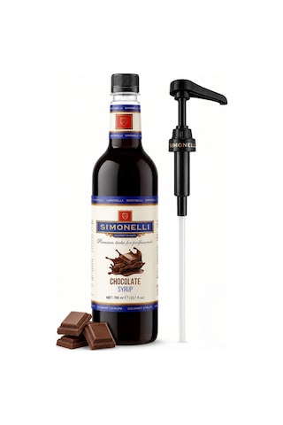 Simonelli Çikolata Aromalı Kahve ve Kokteyl Şurubu 700 ML + Pompa