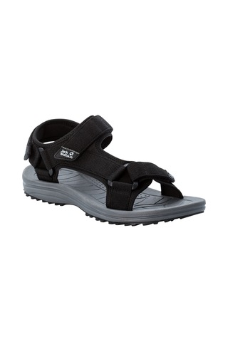 Jack Wolfskin Wave Breaker Erkek Sandalet Siyah Siyah