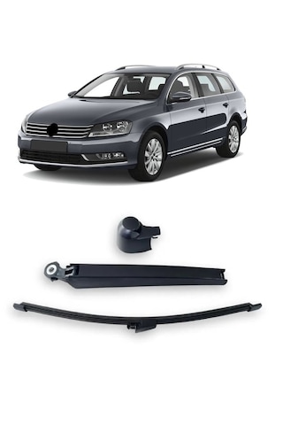 Volkswagen Passat Variant B7 2011-2014 Arka Cam Silecek Kolu Ve Süpürgesi Kapak Takım 6q6955707c