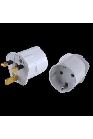 İngiliz Erkek Fişli Seyahat Adaptörü, Priz Dönüştürücü