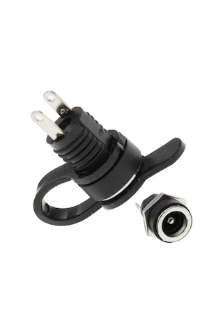 Ic-258b 2.1mm Dc Somunlu Korumalı Jak 8mm Standart