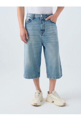 LOFT Baggy Fit Erkek Şort Lf2039670 Q1.v1 Denim