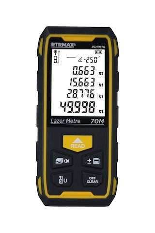 Rtm037g Şarjlı Lazer Mesafe Ölçer 70 Mt Yeşil Renk