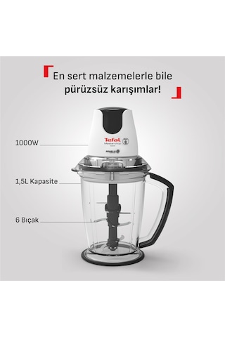 Tefal Masterchop Powelix Extra 6 Bıçaklı 1,5 L Hazneli 1000 W Doğrayıcı