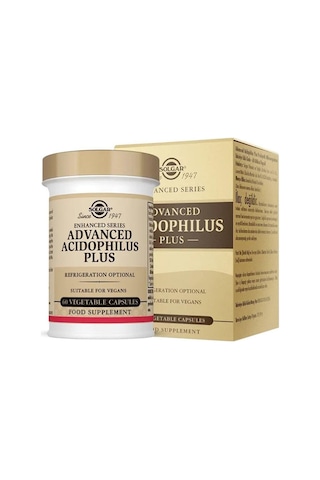 Solgar Advanced Acidophilus Plus 60  Kapsül