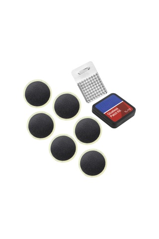 Kangvka Duutı Tl-113 Sürtünmez Lastik Tamir Seti, Sıvımsız, Taşıma Kolay, Bisiklet İç Lastiği Tamiri, Siyah, 6 Adet Tamir Patches İle Dosya