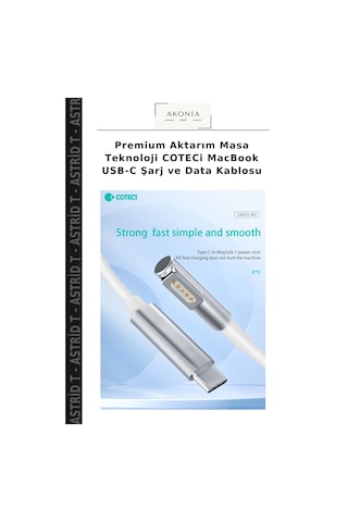 Premium Aktarım Masa Teknoloji Coteci Macbook Usb-c Şarj Ve Data Kablosu