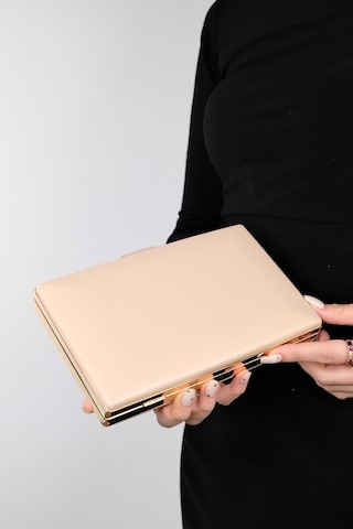 Luvishoes Ivan Koyu Bej Cilt Kadın Abiye Çanta Koyu Bej