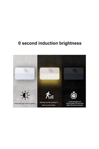 Teltree Hareket Ve Işık Algılayıcı Sıcak Işık Gece Lambası - Mutfak, Dolap, Yatak Odası, Merdiven Uygun - 3 Aaa Pil İle Çalışır Pil Yok - Tekli Paket T046 Diğer