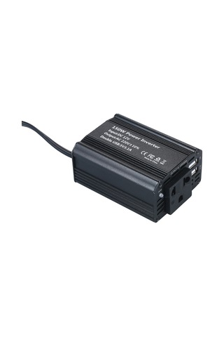 Youtek 150w Taşınabilir Araç İçin Inverter - Dc 12v'den Ac 220v'ye Dönüştürücü, 1 Ac + 2 Usb Portu, Evrensel Güç Kaynağı