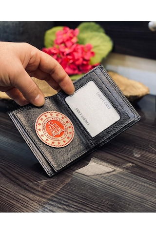 Adalet Bakanlığı Rozetli Gerçek Deri Cüzdan