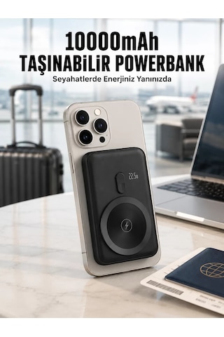 Hepsi 22.5w Hızlı Şarj Destekli Manyetik Powerbank Kompakt Tasarım Yeni Nesil Najmaddin Diğer