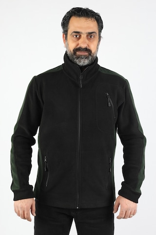 Erkek Garnili Polar Siyah