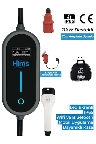 Hims 11kw Ev Tipi Taşınabilir Elektrikli Araç Şarj İstasyonu Hctk-11-ps Hims 11kw Ev Tipi Taşınabilir Elektrikli Araç Şarj İstasyonu Hctk-11-ps
