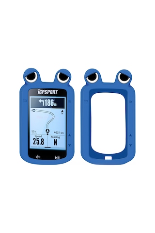 Reedark Bsc200 Gps Bisiklet Bilgisayarı Koruması - Su Geçirmez Silikon Kılıf, Şok Proof, Renkli, Hd Cam Ekran Koruyucu İle Mavi Diğer
