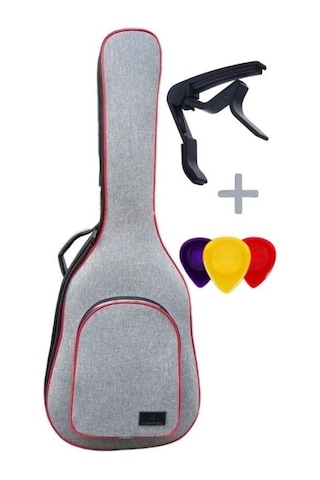 Klasik Gitar Çantası - Kılıf - Kırmızı Fitil - Su Geçirmez - gtrgrired001