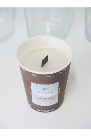 MİSSİ CRACKLING DARK AMBER VEGAN REFİL MUM 200 GR (ÇITIRTILI)