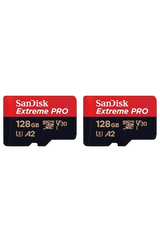Sandisk 2'li Extreme Pro Sdsqxcd-128g-gn6ma 128 Gb Micro Sd Hafıza Kartı Resmi Distribütör