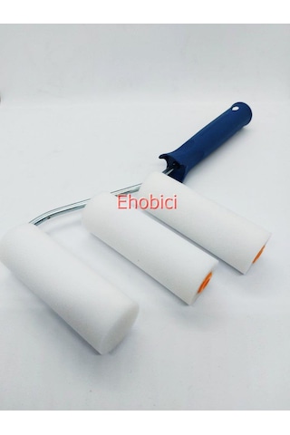 Sünger Rulo Fırça 10cm Mavi +2 Yedek Sünger Sünger Rulo Fırça 10cm Mavi +2 Yedek Sünger