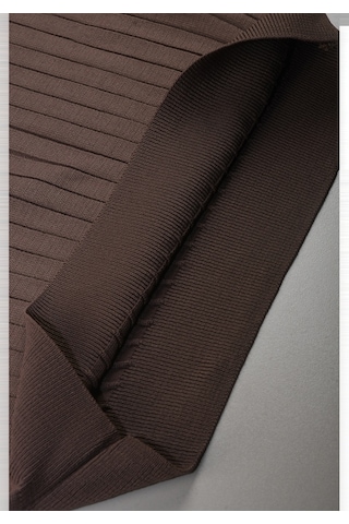 Deepsea Erkek Kahve Slim Fit Polo Yaka Triko Kazak - Yumuşak Dokulu Esnek Ve Şık Görünüm 2605305 Kahve