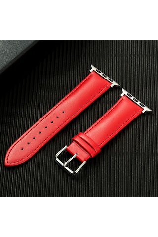 Apple Uyumlu Watch 3 4 5 6 7 8 9 Se 38 40 41mm Kalite Deri Kordon