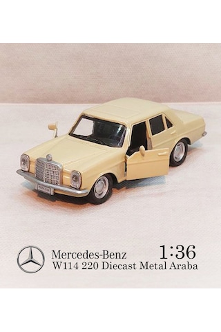 Benz W114 Çek Bırak E220 Metal Araba Diecast 1:36 Model Oyuncak