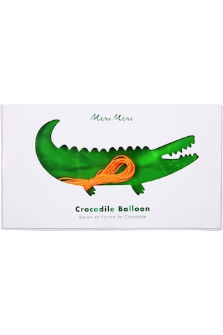 Meri Meri - Crocodile Foil Balloon - Timsah Folyo Balon Çok Renkli