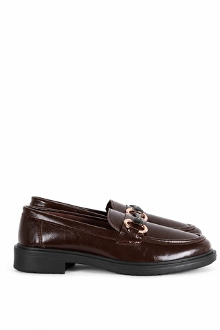 Trender 69-706 Kahverengi Kadın Loafer Ayakkabı 27ksd9000004
