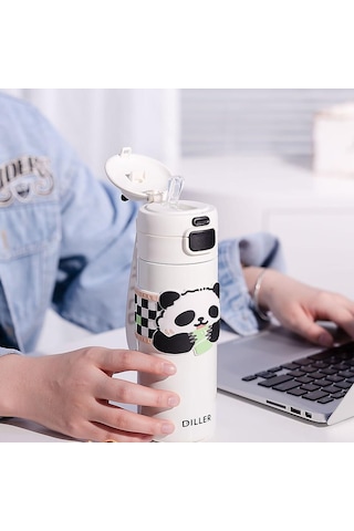D9240 Paslanmaz Çelik Matara 600 Ml Çok Renkli
