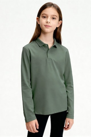 Tommylife Çağla Polo Yaka Basic Uzun Kollu Erkek Çocuk T-shirt - 11170 Çağla Yeşili