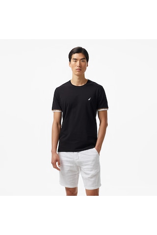 Nautica Erkek Siyah Regular Fit T-shirt Düz V55225t SIYAH