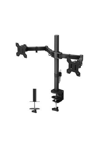 Sline M052 13-37'' Hareketli Çift Kollu Masa Üstü Monitör Standı