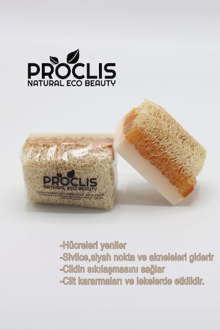 Proclis Doğal Kabak Lifli Eşek Sütlü Ballı Doğal Sabun 130 Gr