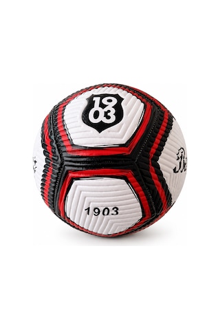 Beşiktaş Lisanslı Futbol Topu No:5 Dikişli Taraftar Topu Antrenman Ve Maç Topu Beyaz