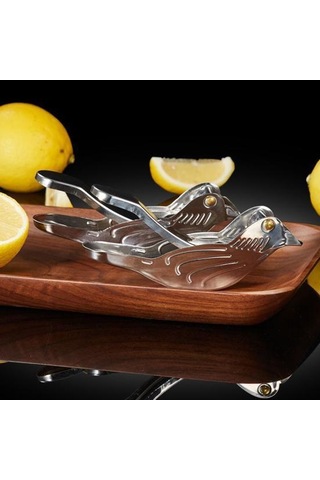 Manuel Limon Sıkacağı Paslanmaz Çelik Kuş Narenciye Misket Limonu Sıkacağı Taşınabilir Meyve Sıkacağı Gümüş