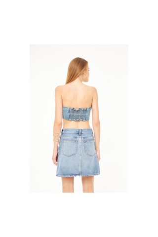 Kutaf Kadın Denim Büstiyer 001